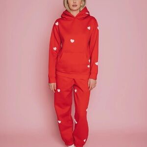 Brunette the Label All over heart Joggers